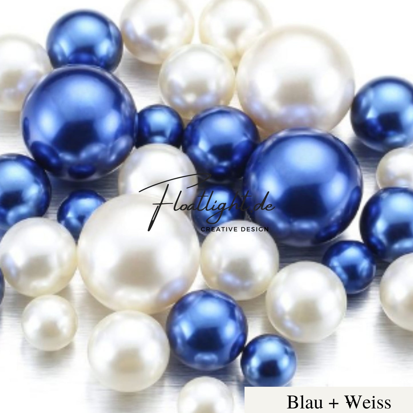 Schwebende Perlen 2farbig